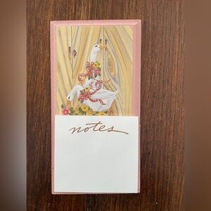 Vintage Hanging Goose Notepad